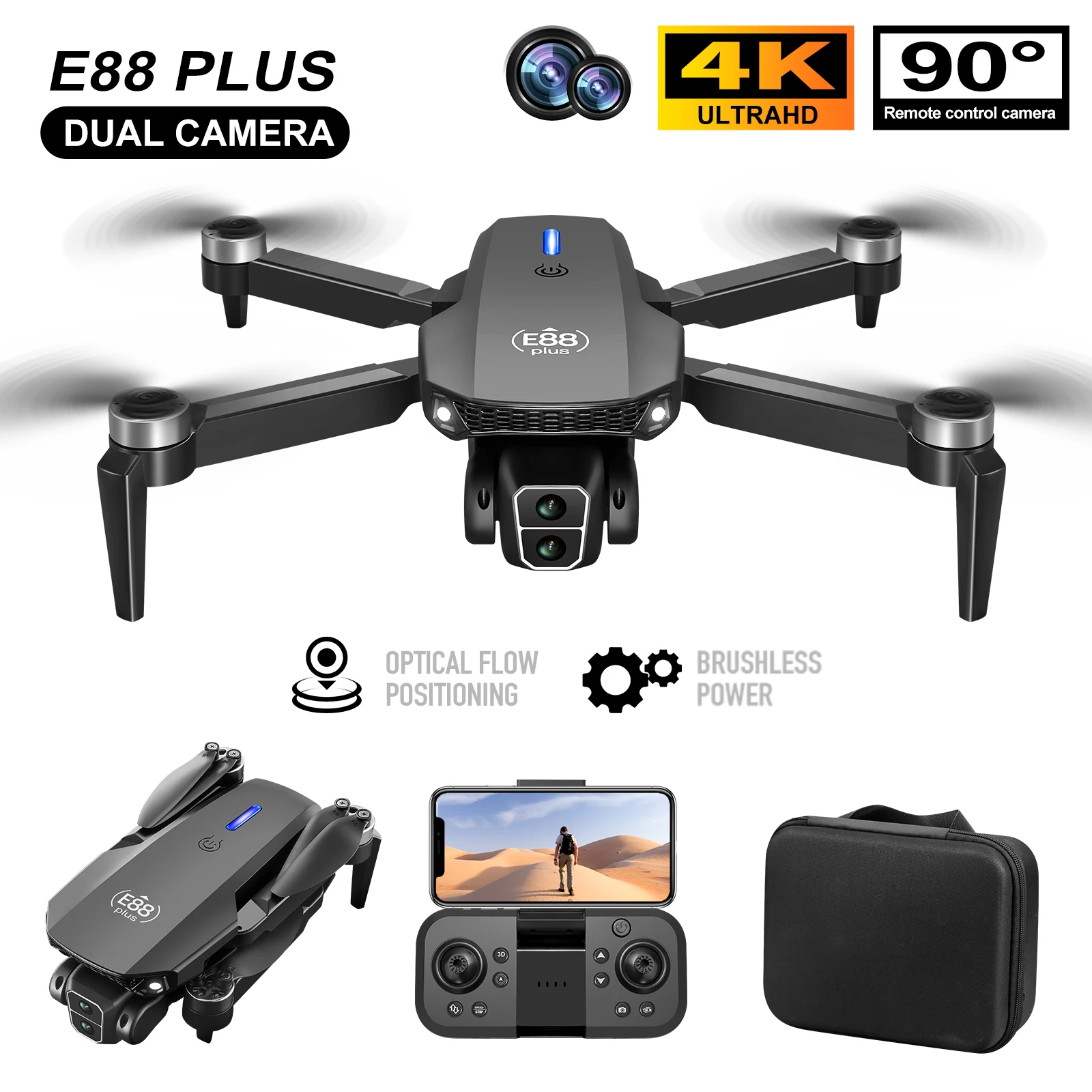 Новый дрон для квадрокоптера E – обзор и цена Drone Aerial Photography