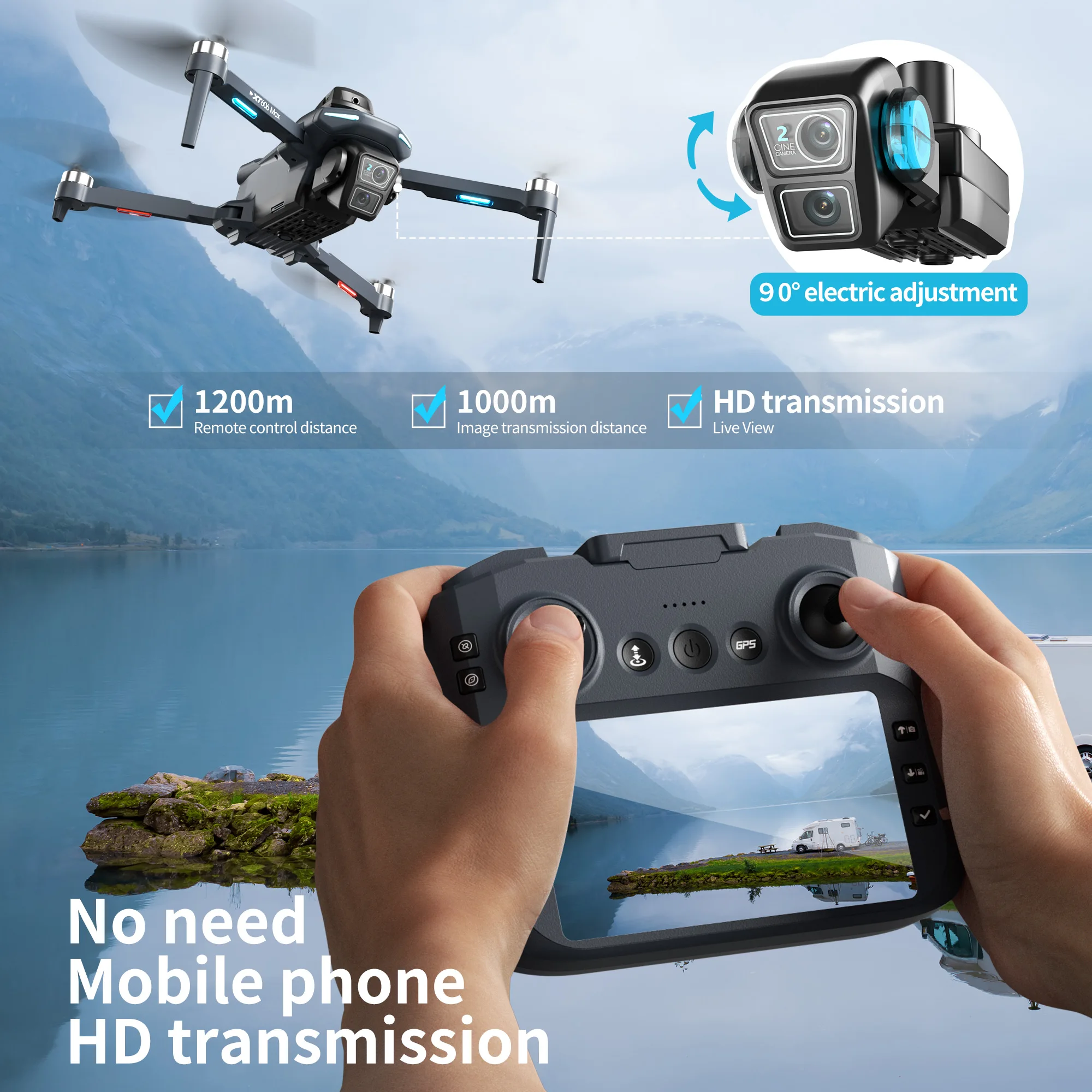 Оригинальный дрон XT606 MAX с  – обзор и цена Drone Surveying