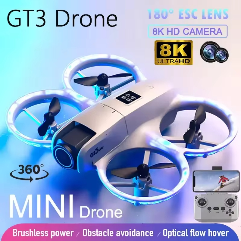 НОВЫЙ мини-дрон GT3 8K HD с дв – обзор и цена Drone Thermal Imaging